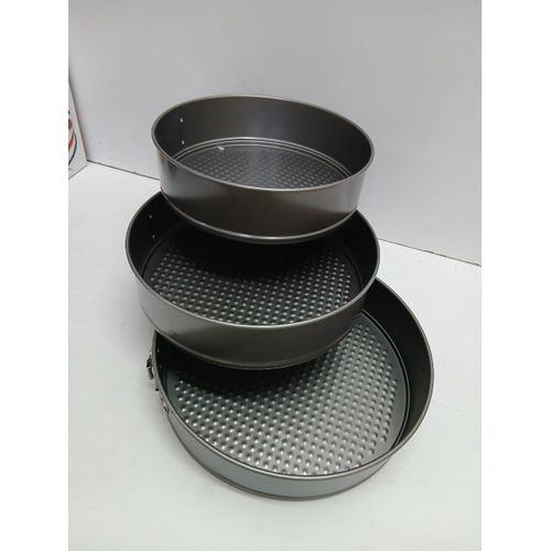 product_image_name-Generic-3pcs Non Stick Cake Moulds Baking Tins Set 24cm 26cm 28cm Rectangular Baking Tray Oven Safe Durable Cake Pan Bakeware for Home Kitchen-2