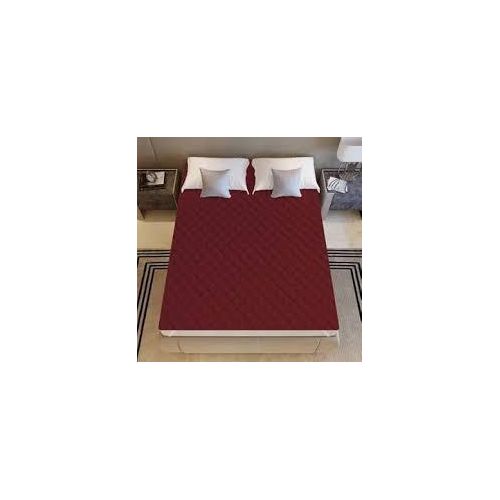 product_image_name-Generic-Elegant Burgundy Waterproof Quilted Mattress Cover-5