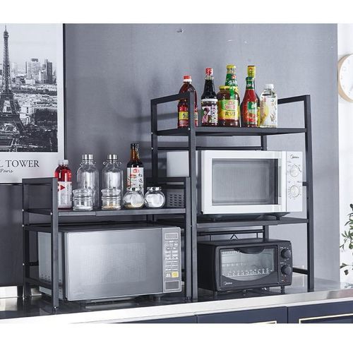 product_image_name-Generic-Metallic microwave stand -1