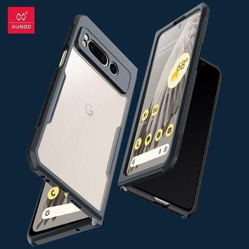 product_image_name-Xundd-Airbag Shockproof Bumper Shell Back Transparent Acrylic + TPU Buffer Case Cover for Google Pixel Fold-2