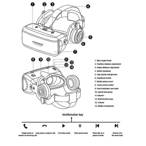 product_image_name-VR SHINECON-Shinecon G06EB 3D Virtual Reality Headset – Advanced VR Glasses with Stereo Sound-4