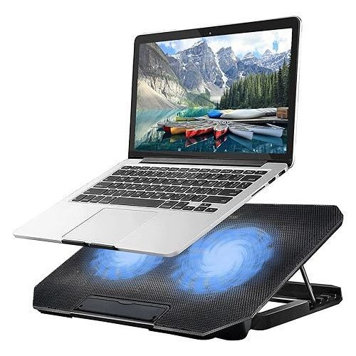 product_image_name-Generic-Laptop Stand With Cooling Fan Low Noise Adjustable Height-1