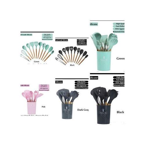 product_image_name-Generic-12pcs Silicone spoons set-5