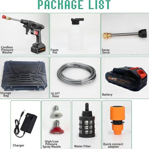 product_image_name-Generic-Electric Car Washer Gun 24V Cordless with Battery and Hose Pipe-5