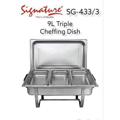 product_image_name-Signature- Spacious 3 Compartment Serving Chaffing Dish Warmer For Buffet Catering-1