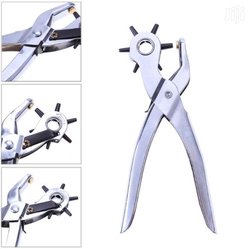 Leather Hole Punch Pliers 9 with Multi-size Rotating Wheel for