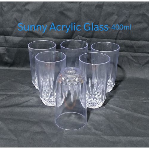 Acrylic Drinking Glasses Set Reusable Drink Tumblers Unbreakable Reusable  Plastic Cups Plastic Tumbler Set Dishwasher Safe 6pack