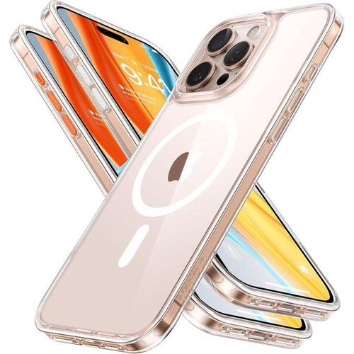 product_image_name-Generic-Clear Transparent Magnetic Hard Back, MagSafe Compatible Case Cover For Apple IPhone 16 Pro-1
