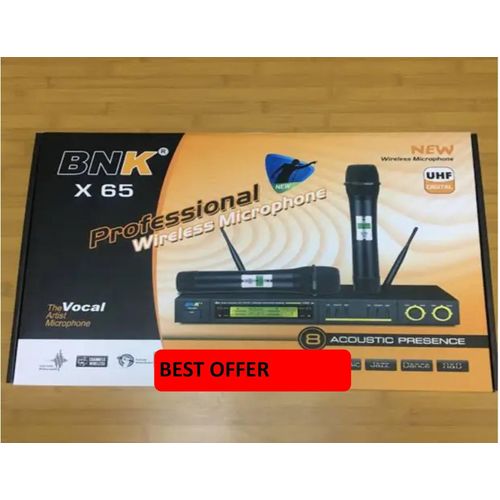 product_image_name-Bnk-X65 Professional Digital Wireless Microphone System With 2 Sets of Microphone-1