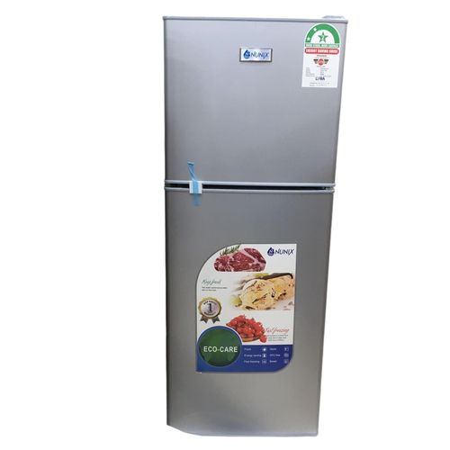 product_image_name-Nunix-Double Door Direct Cool Fridge - 138L, Silver-2