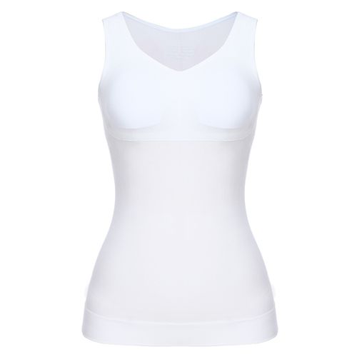 Fashion (White)Women Cami Shaper With Built In Bra Tummy Control Camisole  Tank Top Underskirts Shapewear Slimming Body Shaper Compression Vest XXA @ Best  Price Online