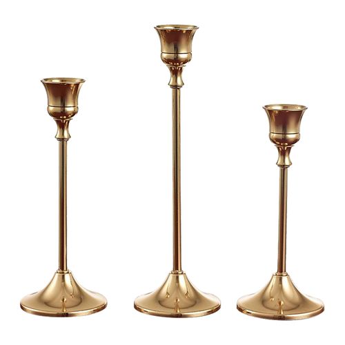 Generic Metal Candle Stand, Candlestick Holders Gold, Taper Candle