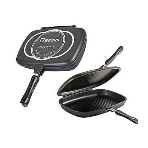 Double sided discount pressure grill pan