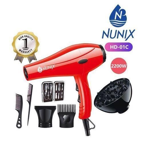 product_image_name-Nunix-2200w Hair Blow Dryer With 2 Speeds And 3 Heat Settings-1
