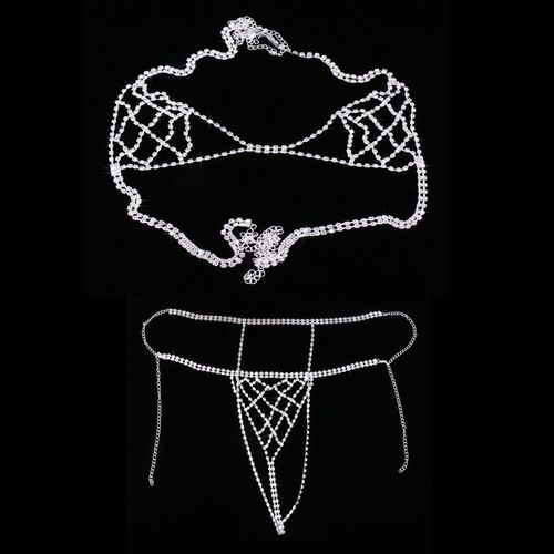 Fashion Lady Girl Body Chain Jewelry Bikini Bra Top Harness Underwear  Jewelry @ Best Price Online