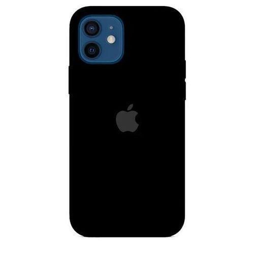 product_image_name-Generic-iPhone 12 Silicone Protective Phone Cover Case - BLACK-1