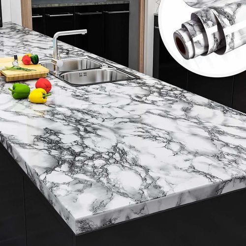 product_image_name-Generic-Marble Self adhesive waterproof foil/ wallpaper: *60cm *10M-5