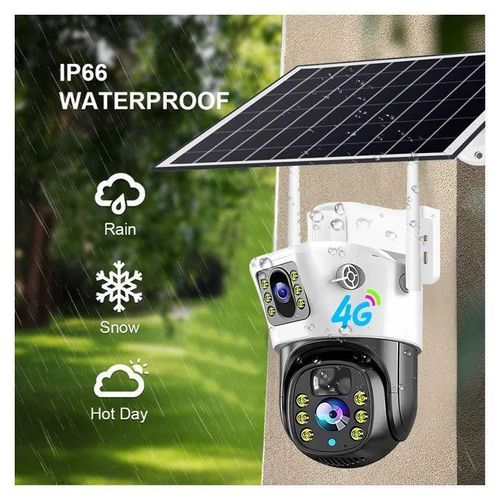 product_image_name-Intelligence-4G PTZ Wireless Outdoor Solar Powered Security Camera - 4G LTE SIM Card-1