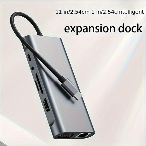 product_image_name-Generic-11in 1 Type-C USB C Expansion Base, suitable for MacBook/Windows and other USB C laptops-6