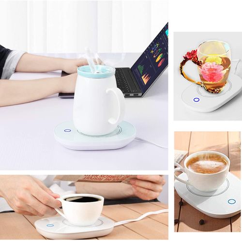 SPRING PARK Coffee Mug Warmer, Smart Cup Warmer Beverage Warmer for Desk,  Tea Warmer for Home Office Use Birthday Gift 