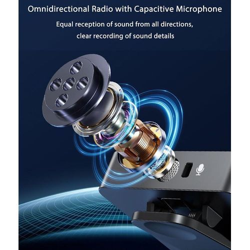 product_image_name-Generic-F11-2 Mini Wireless Lavalier Microphone – Portable 3-in-1 Plug & Play Device for Interviews & Vlogs-3