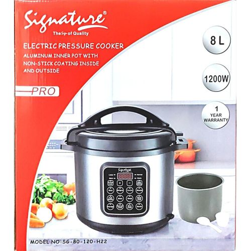 Signature 1200W Multifunctional Electric Pressure Cooker with a timer 8L Best Price Online Jumia Kenya