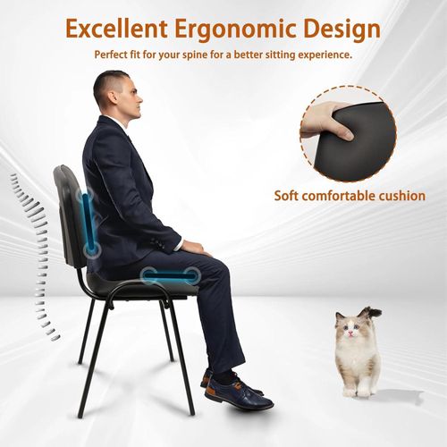 product_image_name-Office Supply-PU Leather Stackable Reception Guest Chair With Metal Frame-4