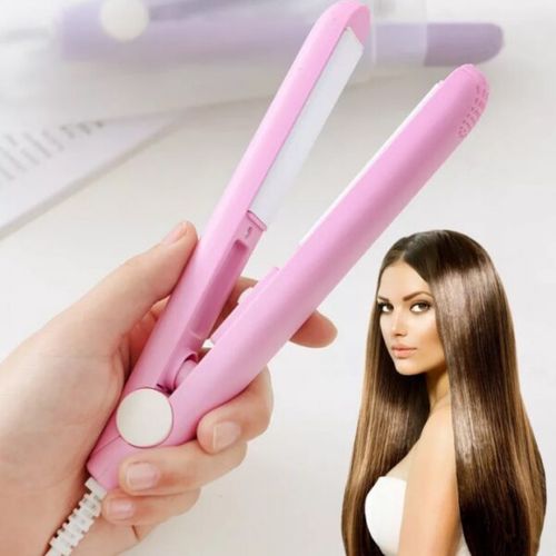 Generic Mini Hair Straightener Portable Flat Iron Electric Hair
