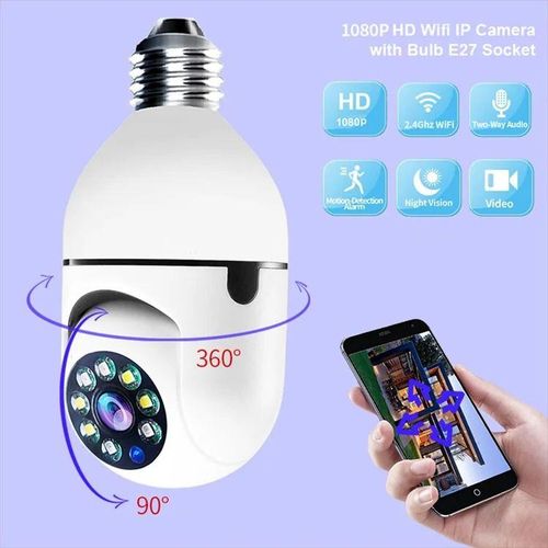 product_image_name-Generic-360° PTZ Light Bulb Camera with HD Video and Night Vision-2