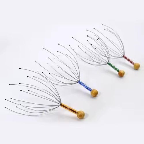 product_image_name-Generic-Head Claw Scalp Massager Scratcher Octopus Spider 12 Fingers Manual Wire Tingler Head Release Relax Massage For Deep Stress Relief & Hair Stimulation-7