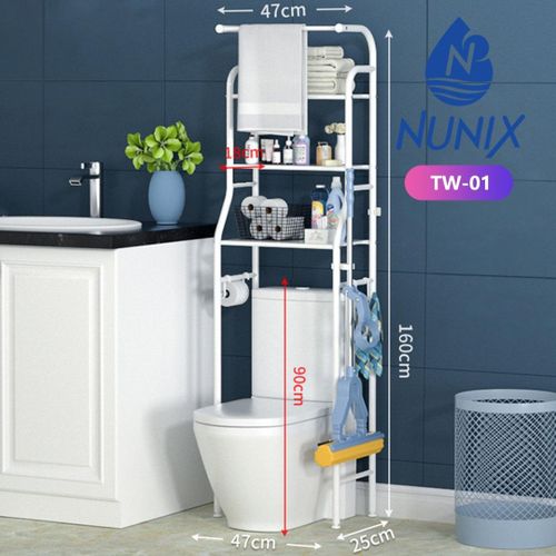 Nunix Toilet Rack TW-01 – Space-Saving Bathroom Organizer with 3-Tier ...