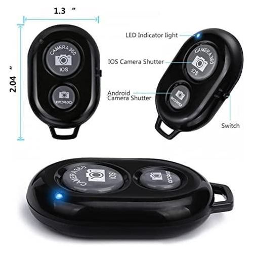 product_image_name-Generic-Wireless Bluetooth Shutter Remote Control Button Self-Timer Long Distance Camera Remote Compatible with All Smartphones,iOS Device.-3