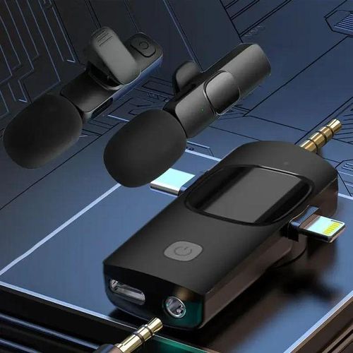 product_image_name-Generic-K15 Wireless Lavalier Dual Mic Set with Portable Charging Case for Long Recordings-1