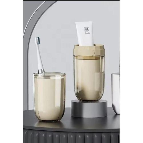 product_image_name-Generic-Big size portable travel toothbrush holder with 4 cups-2