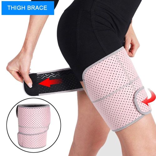 Generic 1Pcs Thigh Brace, Quad Hamstring Wrap Compression Sleeves