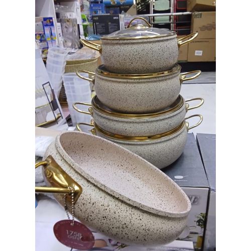 product_image_name-Granite Ware-9PCS NSFE GRANITE COOKING KITCHEN COOKWARE SET-1