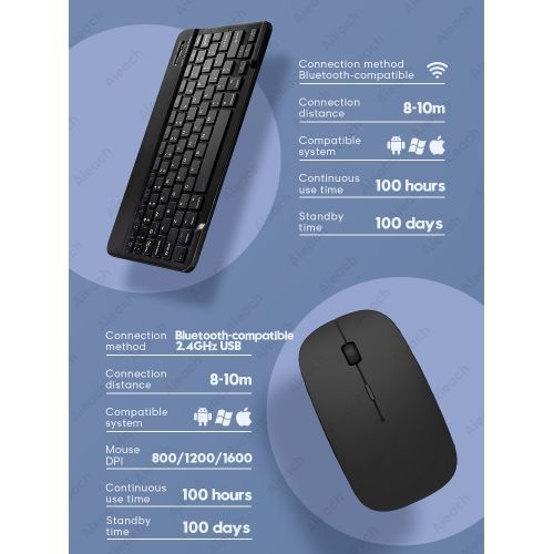 Tablet Wireless Keyboard For iPad Pro 2020 11 12.9 10.5 Teclado Bluetooth  Keyboard Mouse For iPad 8th 7th Android IOS Windows