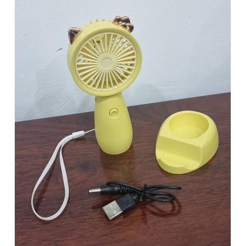product_image_name-Generic-Rechargeable Mini Fan With Stand And Phone Holder-4