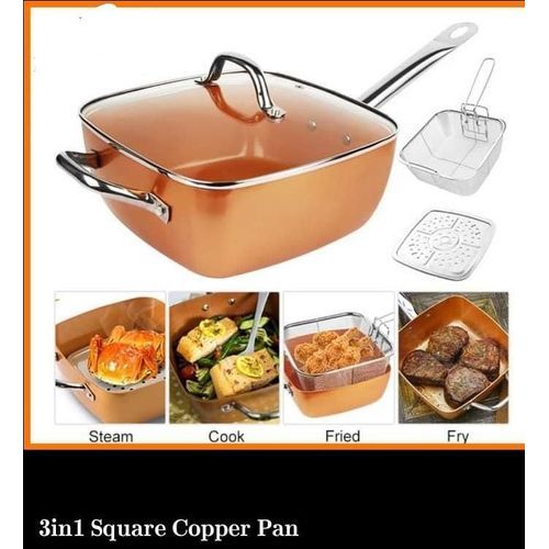 Copper square 2025 casserole pan