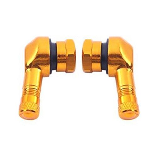 90 Degree Aluminium Valve Black / Gold / Silver