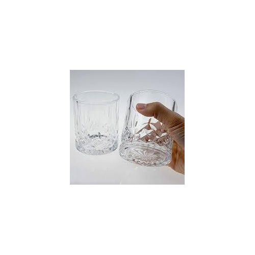 product_image_name-Generic-6-Piece Diamond Pattern Short Drinking Glass Set – 320ml Heavy-Base Tumblers for Water & Juice-3