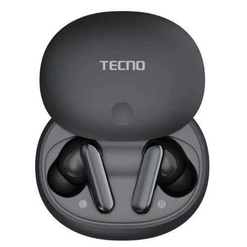 product_image_name-Tecno-TRUE 1 Air ,TUO1 Air , Active Noise Cancellation TWS, Waterproof rate , 42dB Hybrid Noise Cancellation - Black-1