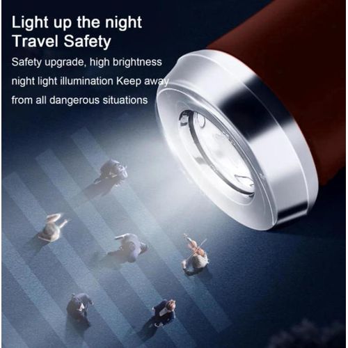 product_image_name-Generic-10 bone Fully Automatic Three Fold Umbrella, Rotatable LED Flashlight,Business Wind Resistant Folding Umbrella, Sunny Umbrella-5