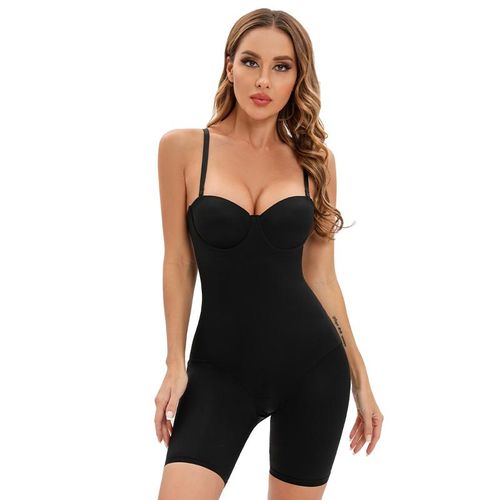 Fashion Women y Underwire Rompers Black Shapewear Bodysuit y