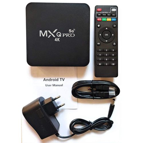 product_image_name-Mxq- Pro 4K Smart Tv Box/ Android Tv Box/ Smart Android Tv Box with HDMI and  Charger -1