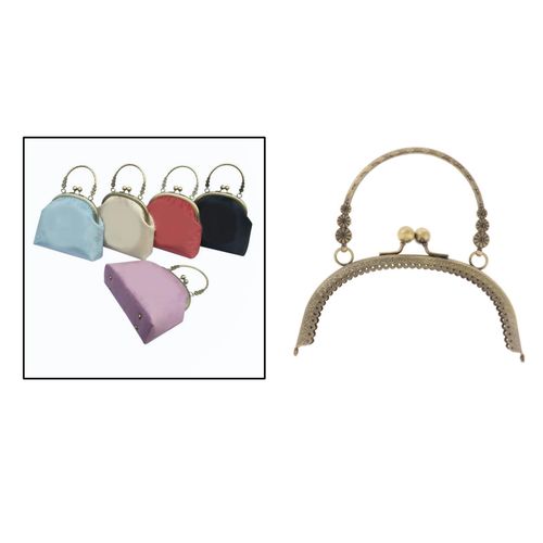 Metal Frame Kiss Clasp Lock Arch For Sewing Handbag Purse Coin Bag 20.5cm |  eBay
