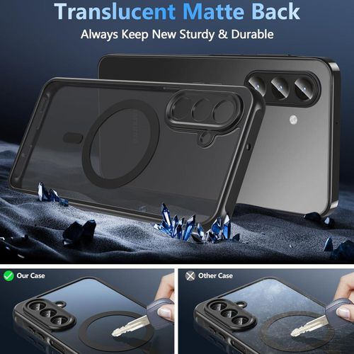 product_image_name-Generic-Electroplated Clear MagSafe Case with Camera Lens Protector for Samsung Galaxy A17 - Black-2