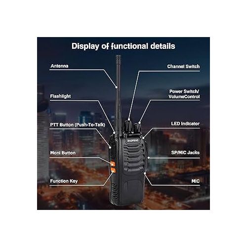 product_image_name-Baofeng-BF-888S 4 Pieces Handheld Walkie Talkie Radio Call -WITH EARPHONES-2