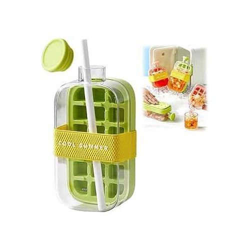 product_image_name-Generic-*2-in-1 ice cube bottle with an integrated ice cube tray and a straw*-3