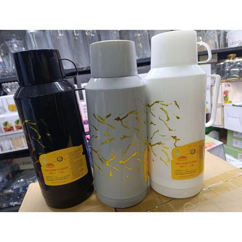 product_image_name-Generic-Marble Plastic Body Glass Refill Thermos Flask 1.8L-1